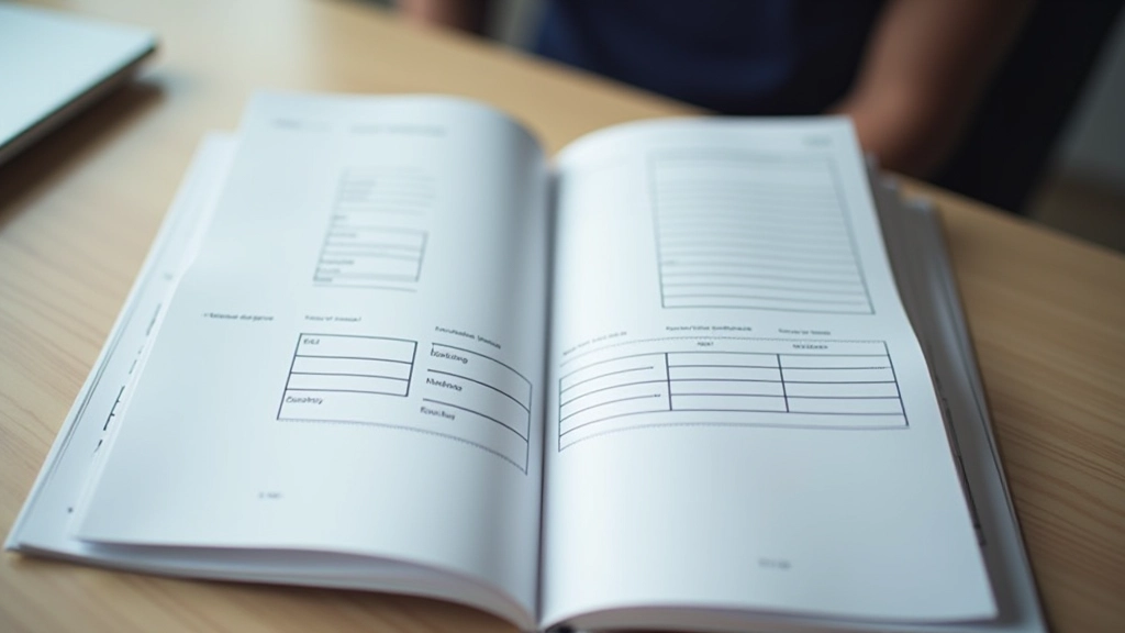 Grid overlay on magazine layout showing column alignment and spacing